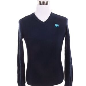 Aeropostale Men Classic V-Neck Solid Golf Sweater